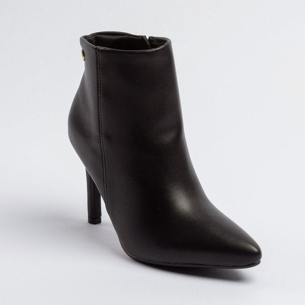 Bota Vizzano Cano Curto Salto Fino Médio Preta
