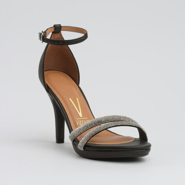 Sandália Vizzano 62101037 Salto Fino Alto Preta