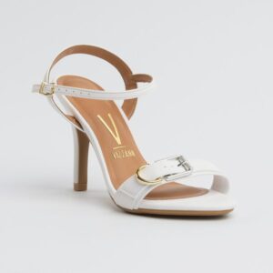 Sandália Vizzano 62491008 Salto Fino Médio Branca