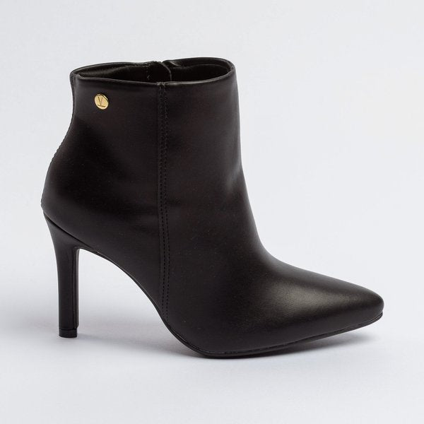 Bota Vizzano Cano Curto Salto Fino Médio Preta - Imagem 4