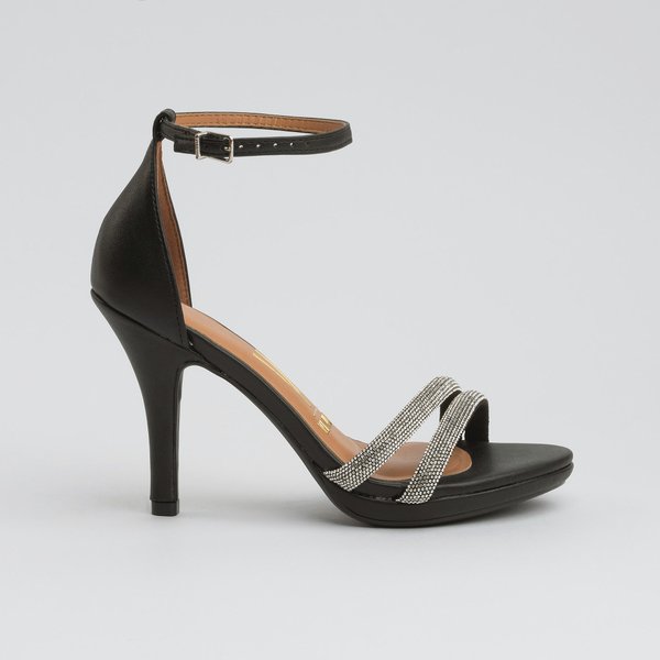 Sandália Vizzano 62101037 Salto Fino Alto Preta - Imagem 3