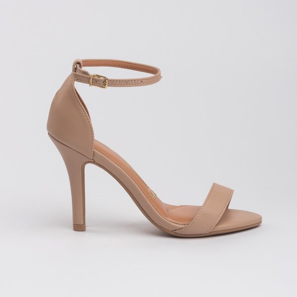 Sandália Vizzano Salto Fino Alto Gisele Bege - Imagem 2