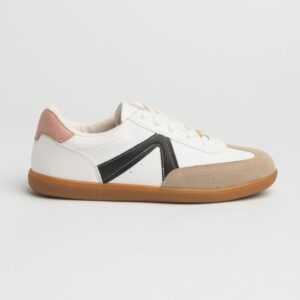 Tênis Casual Vizzano 1430102 Branco off Preto Nude