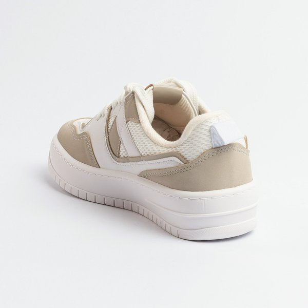 Tênis Vizzano Solado Plataforma Branco Cinza - Imagem 5