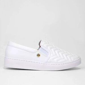 Slip On Vizzano Matelassê Feminino – Branco