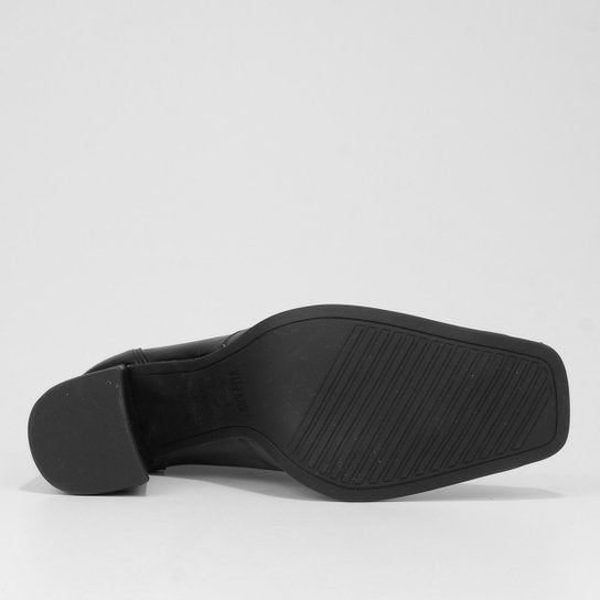 Bota Vizzano Cano Curto Salto Médio Feminina – Preto - Imagem 5