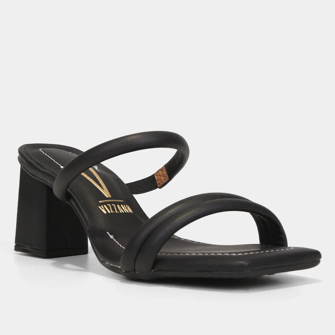 Tamanco Vizzano Salto Médio Feminino – Preto - Imagem 2