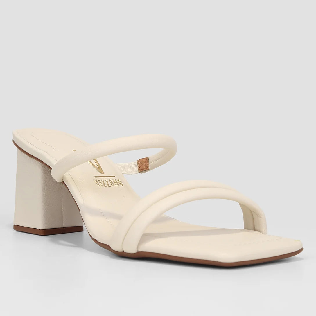 Tamanco Vizzano Salto Médio Feminino – Branco - Imagem 2