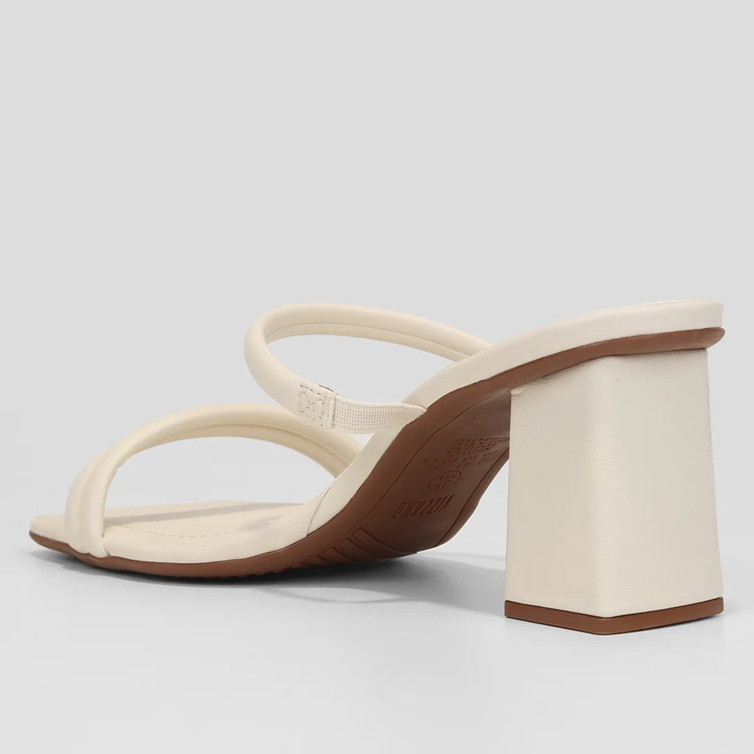 Tamanco Vizzano Salto Médio Feminino – Branco - Imagem 3