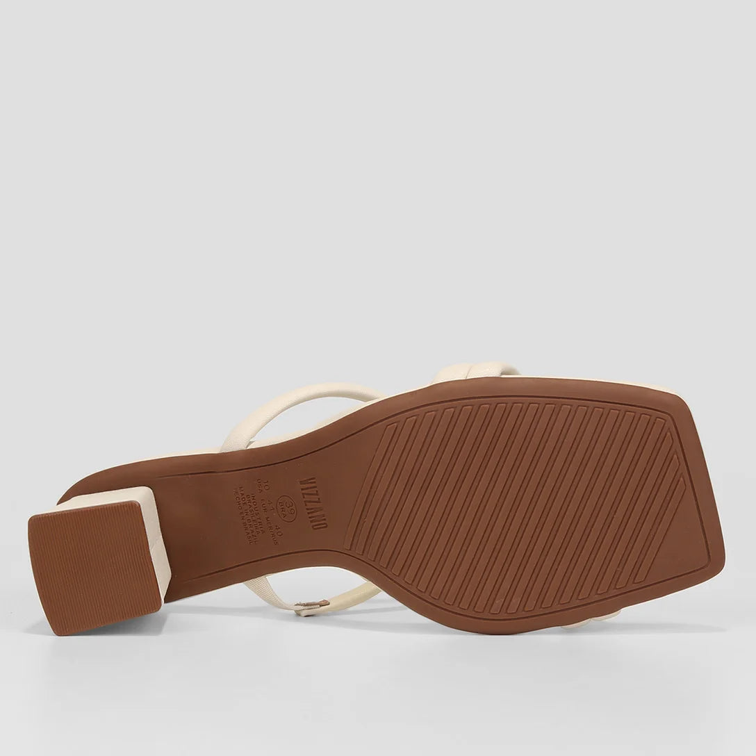 Tamanco Vizzano Salto Médio Feminino – Branco - Imagem 5