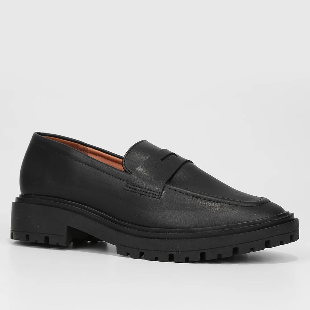 Loafer Vizzano Salto Baixo Tratorado Feminino – Preto - Imagem 2