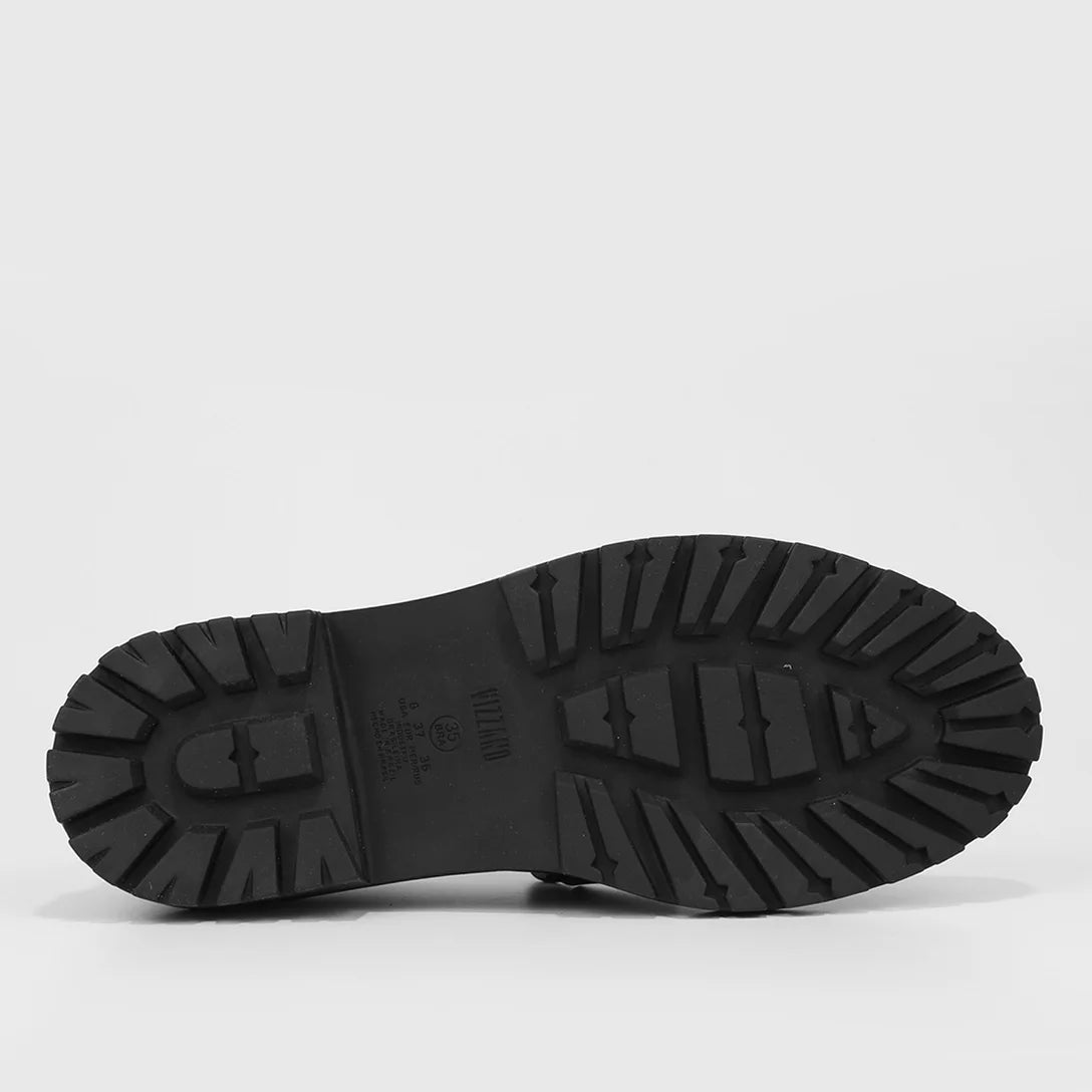 Loafer Vizzano Salto Baixo Tratorado Feminino – Preto - Imagem 5