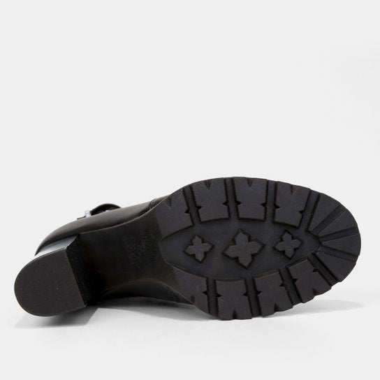 Bota Chelsea Vizzano Salto Alto Fivela Feminina – Preto - Imagem 5