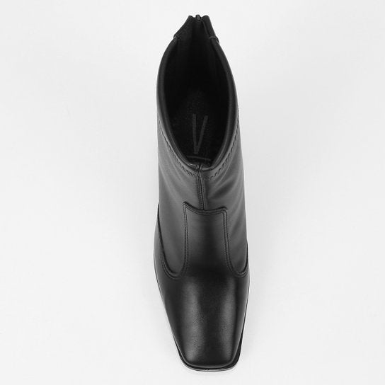 Bota Cano Curto Vizzano Bico Quadrado – Preto - Imagem 4