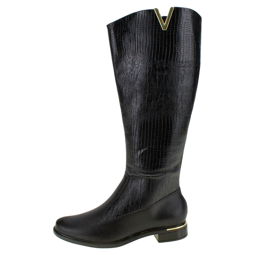 Bota Feminina Cano Alto Vizzano – 3077114 PRETO/CROCO 34 - Imagem 2