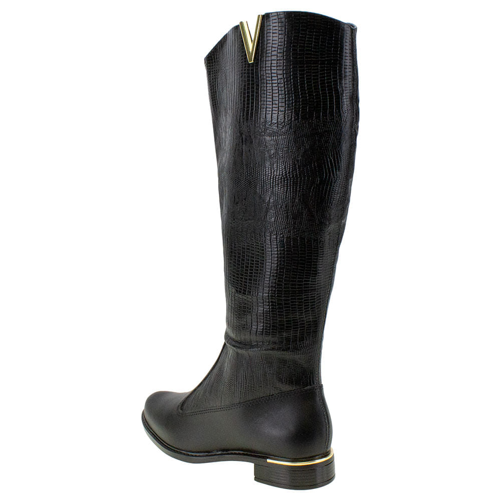 Bota Feminina Cano Alto Vizzano – 3077114 PRETO/CROCO 34 - Imagem 4