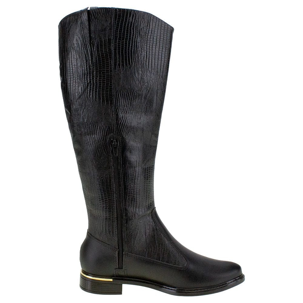 Bota Feminina Cano Alto Vizzano – 3077114 PRETO/CROCO 34 - Imagem 3