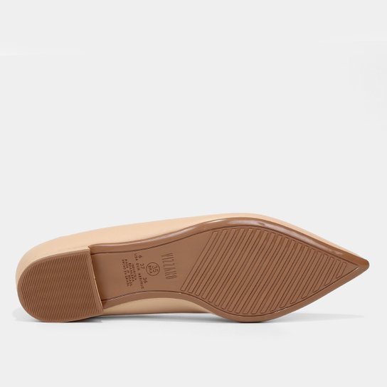 Sapatilha Vizzano Salto Baixo Bico Fino – Bege - Imagem 5