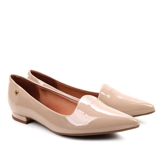 Sapatilha Vizzano Bico Fino Verniz Feminina – Bege - Imagem 2