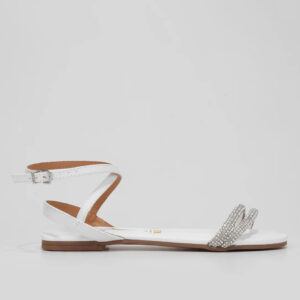 Rasteira Vizzano Brilho – Branco