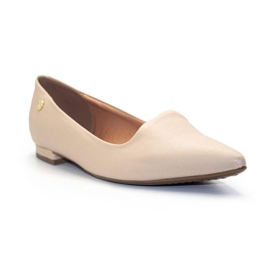 Sapatilha Vizzano Salto Baixo Bico Fino Pelica – Nude - Imagem 2