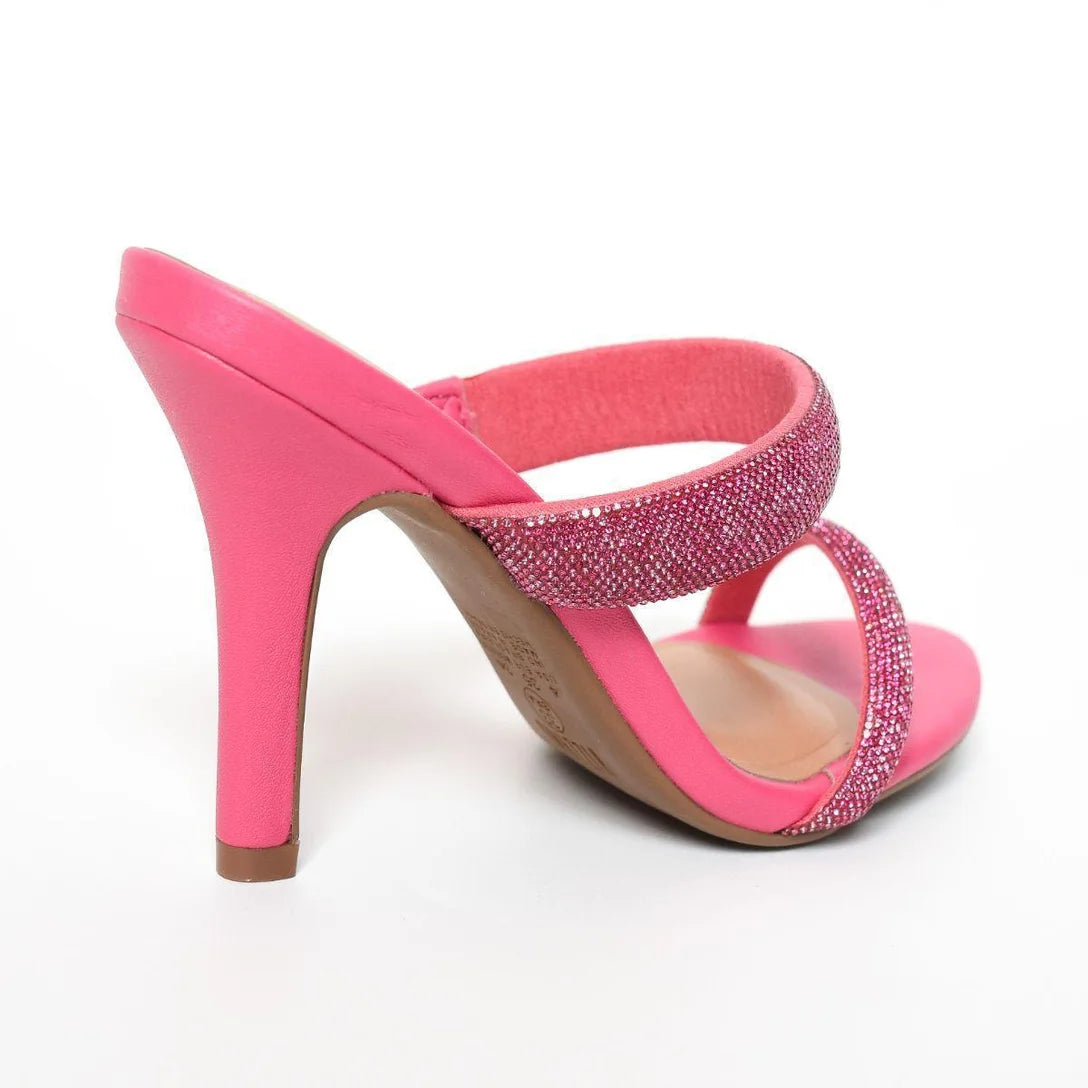 Tamanco Vizzano Tiras Strass Salto Alto – Pink - Imagem 4