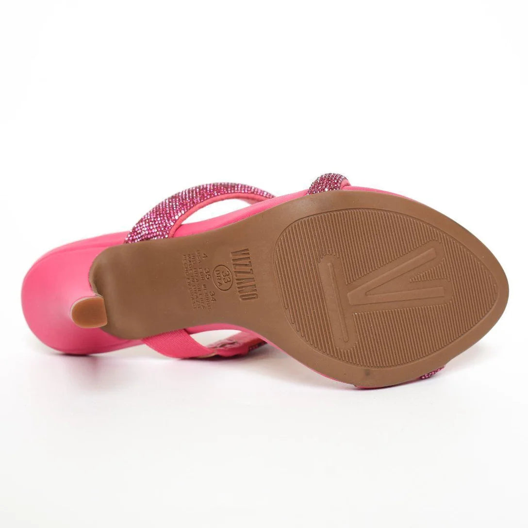 Tamanco Vizzano Tiras Strass Salto Alto – Pink - Imagem 5