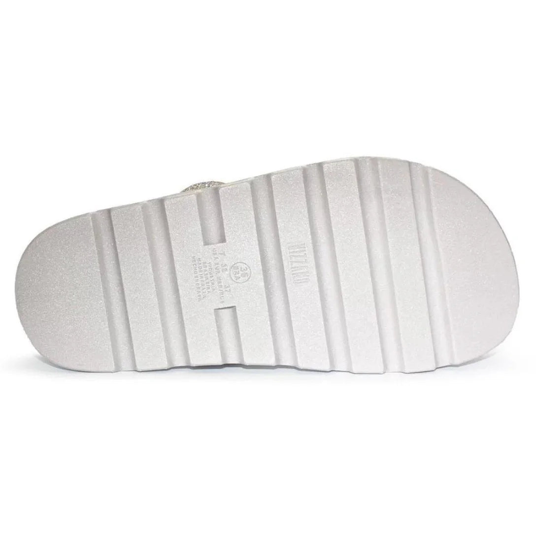 Rasteira Vizzano Flatform Strass Hotfix – Prata - Imagem 5