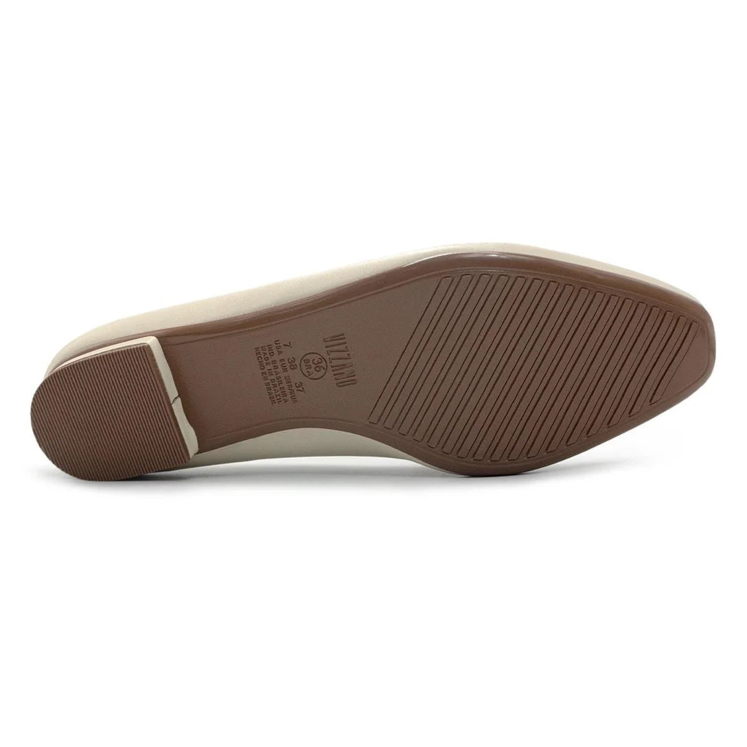 Mocassim Vizzano Feminino Enfeite 1351.106 – Bege - Imagem 5