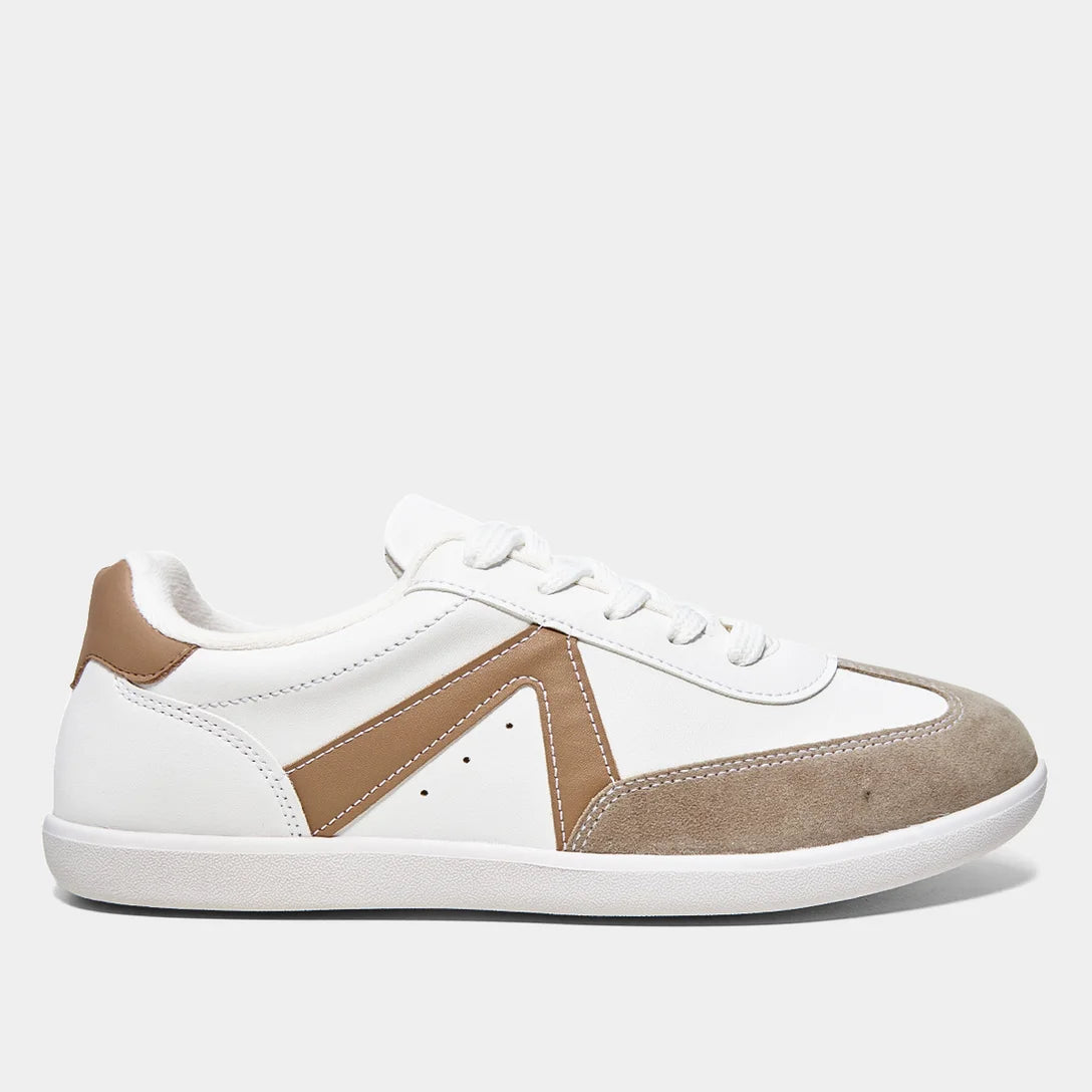 Tênis Vizzano Recortes Feminino – Branco+Preto