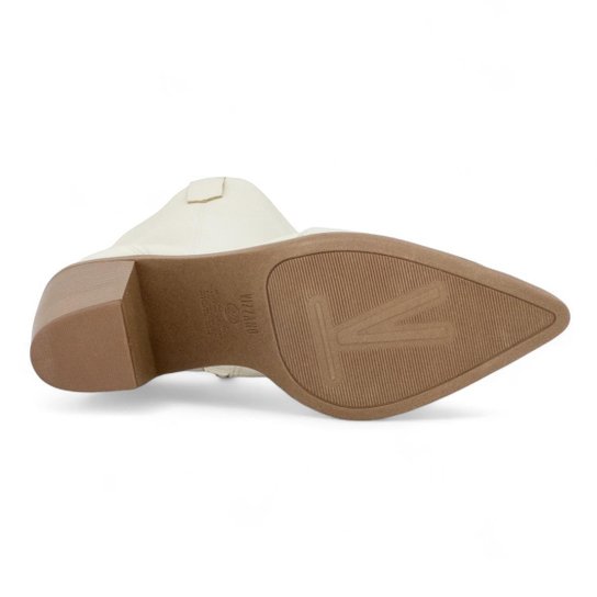 Bota Vizzano Texana Western Cano Curto Feminina – Branco - Imagem 5