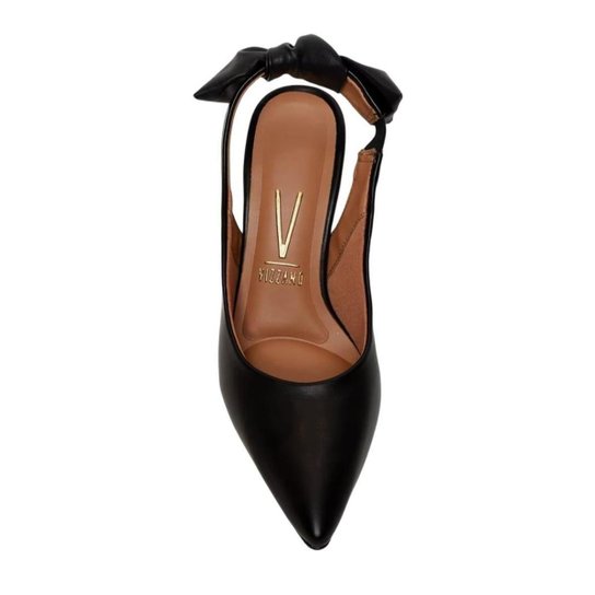 Sapato Scarpin Feminino Vizzano Salto Alto Fino Festa Aberto – Preto - Imagem 2