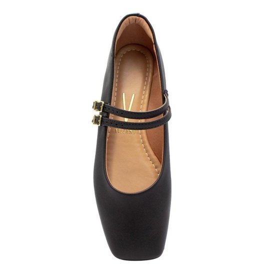 Sapatilha Vizzano Boneca Salto Baixo – Preto - Imagem 5