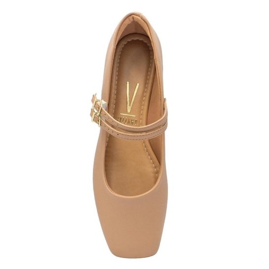 Sapatilha Vizzano Boneca Salto Baixo – Nude - Imagem 4