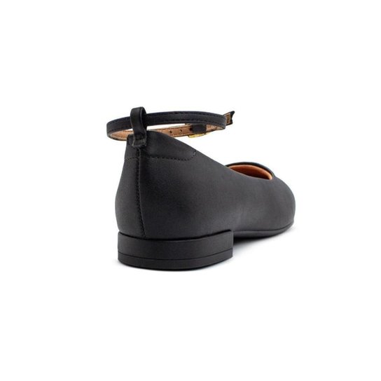 Sapatilha Vizzano Boneca Salto Baixo Bico Quadrado – Preto - Imagem 3