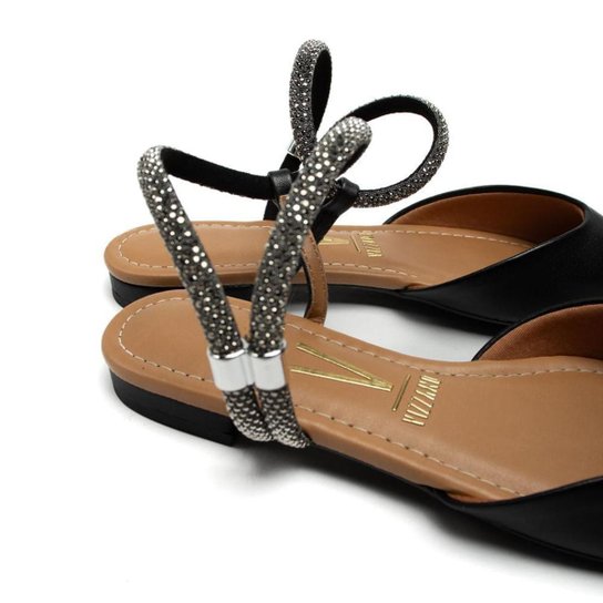 Mule Vizzano com Tiras de Strass - Imagem 5