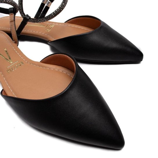 Mule Vizzano com Tiras de Strass - Imagem 2