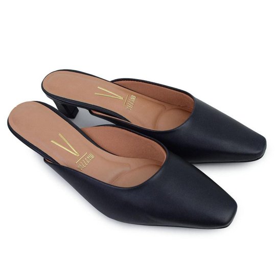 Mule Vizzano Salto Fino – Preto - Imagem 2