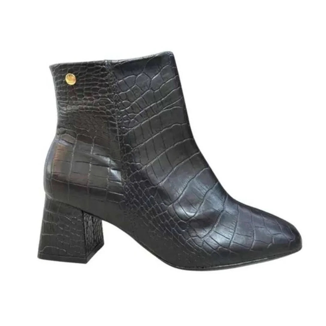 Bota Vizzano Salto Bloco – Feminina – Preto - Imagem 3