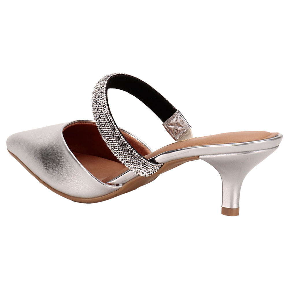 Sapato Feminino Mule Vizzano 1122886 PRATA 35 - Imagem 3