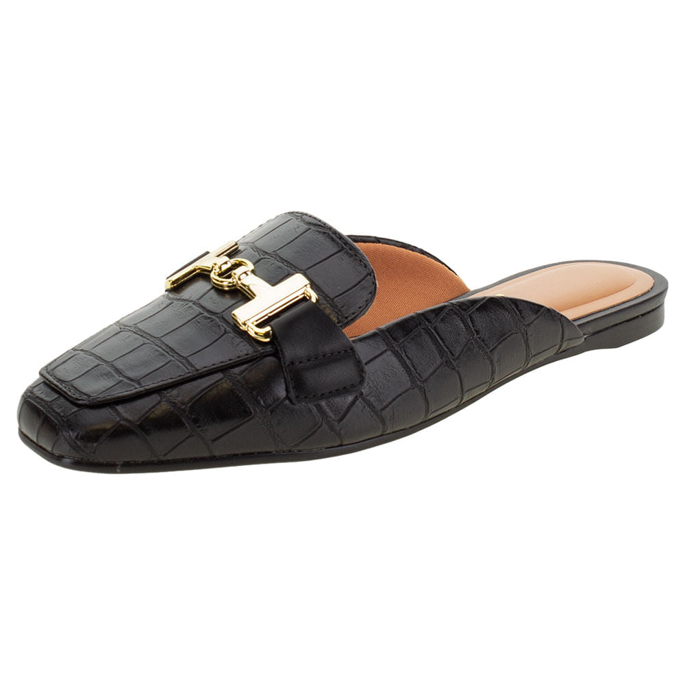 Sapato Feminino Mule Vizzano – 1369101 PRETO/CROCO 34