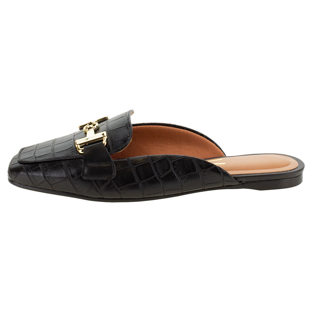 Sapato Feminino Mule Vizzano – 1369101 PRETO/CROCO 34 - Imagem 2