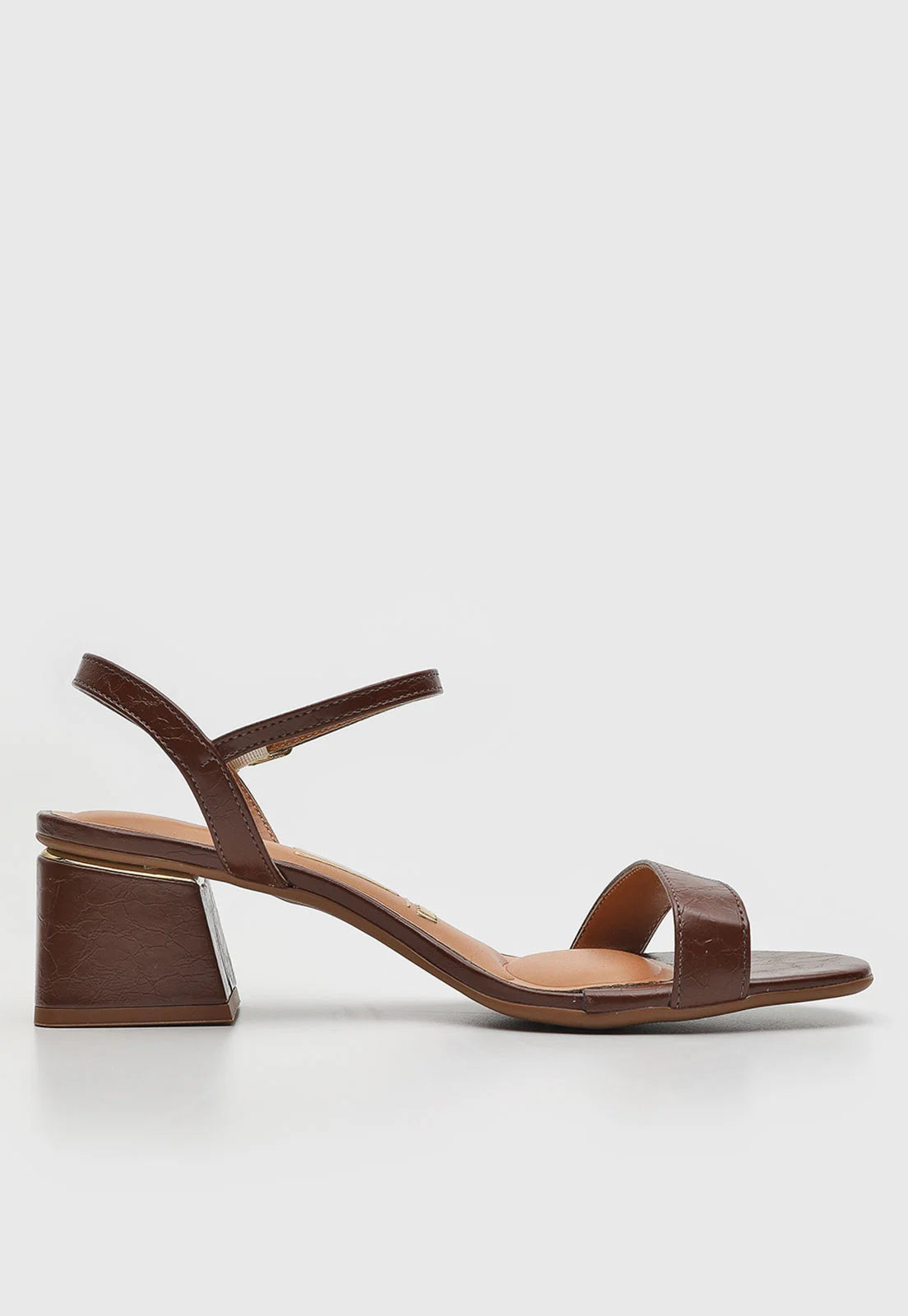 Sandália Vizzano Detalhe Metalizado Marrom - Imagem 2