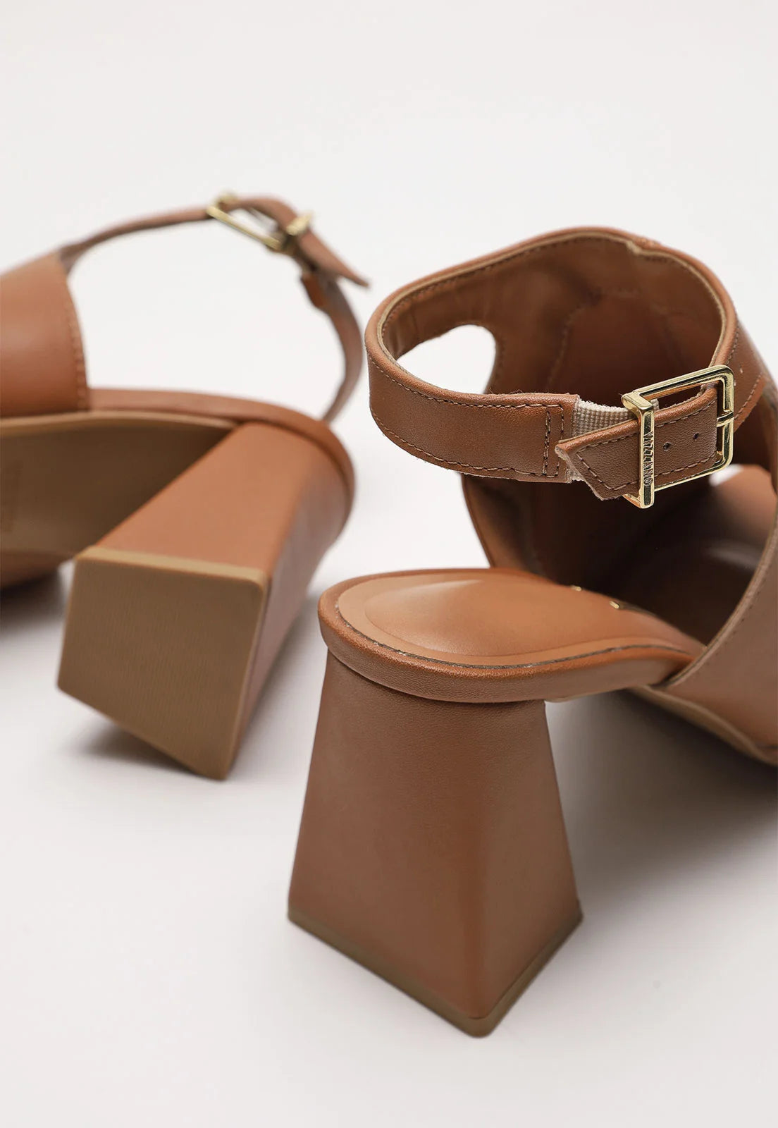 Sandália Vizzano Salto Geométrico Caramelo - Imagem 5