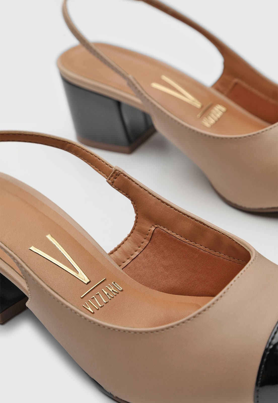 Scarpin Vizzano Slingback Bege - Imagem 4