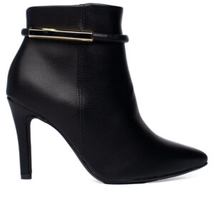 Bota Feminina Vizzano Cano Médio Salto Fino Preto