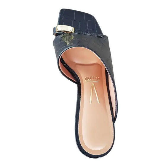 Tamano Ring Toe Vizzano Salto Taça Fechado Lado Croco Verniz 6536.102 - Imagem 6