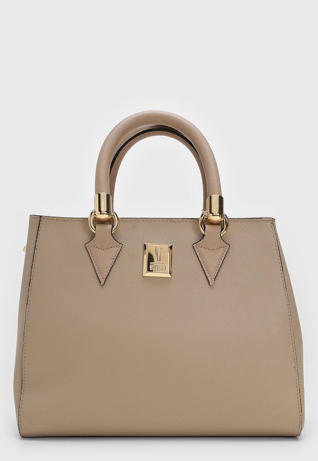 Bolsa Tiracolo Vizzano Alça Dupla Bege