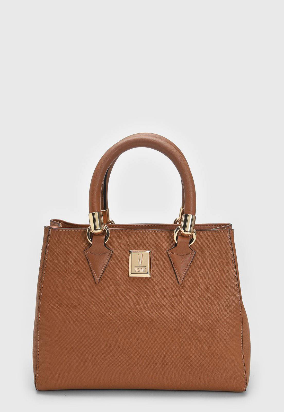 Bolsa Tiracolo Vizzano Alça Dupla Caramelo