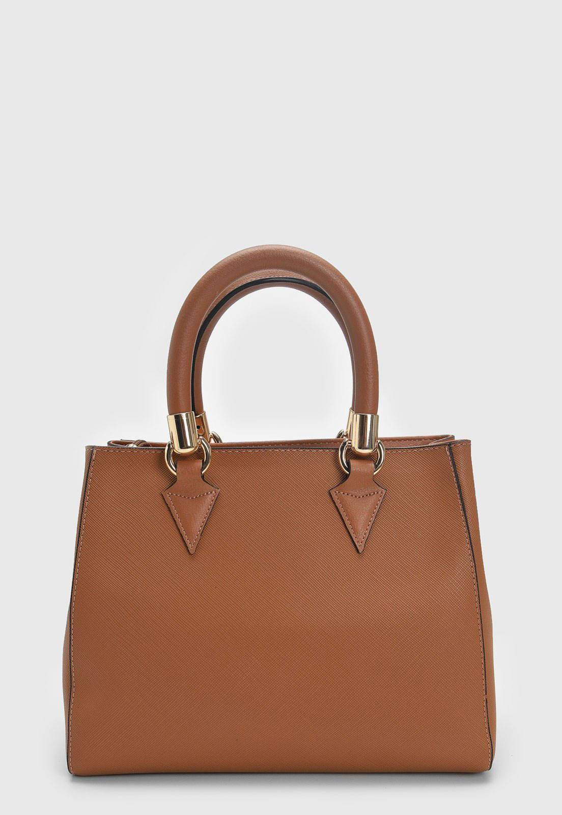 Bolsa Tiracolo Vizzano Alça Dupla Caramelo - Imagem 3